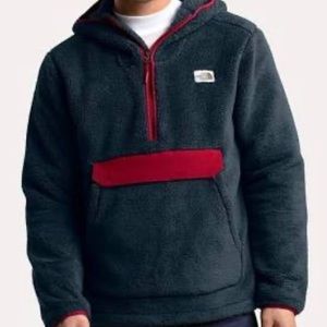 navy north face sherpa